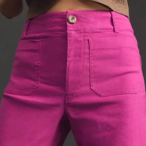 *Anthropologie The Colette Magic Fabric Crop Wide Leg Pants - Picture 4 of 7